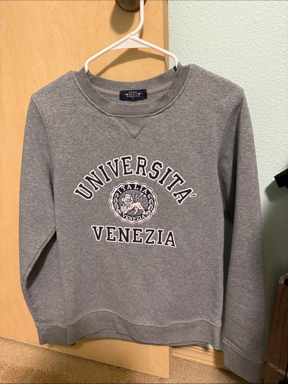 Università Venezia Grey Crewneck Sweatshirt